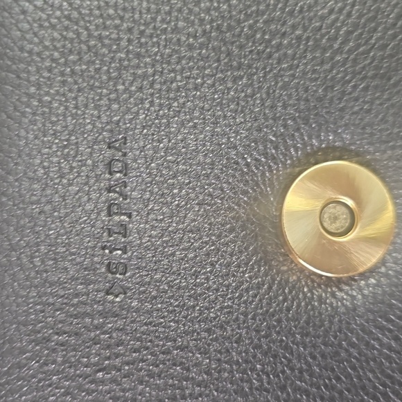 Silpada Black and Leopard Print Clutch With Gold Chain & Dust Bag, NWOT, Leather - Picture 5 of 5